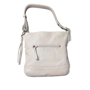 NWT Coach Winter White Soft Leather Duffle Shoulder Crossbody Bag
